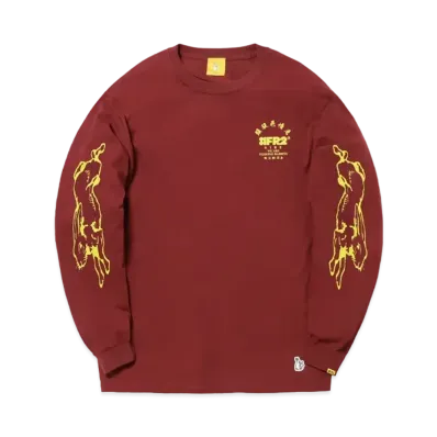 FR2 Bouncing Rabbit Longsleeve T-shirt "Burgundy"