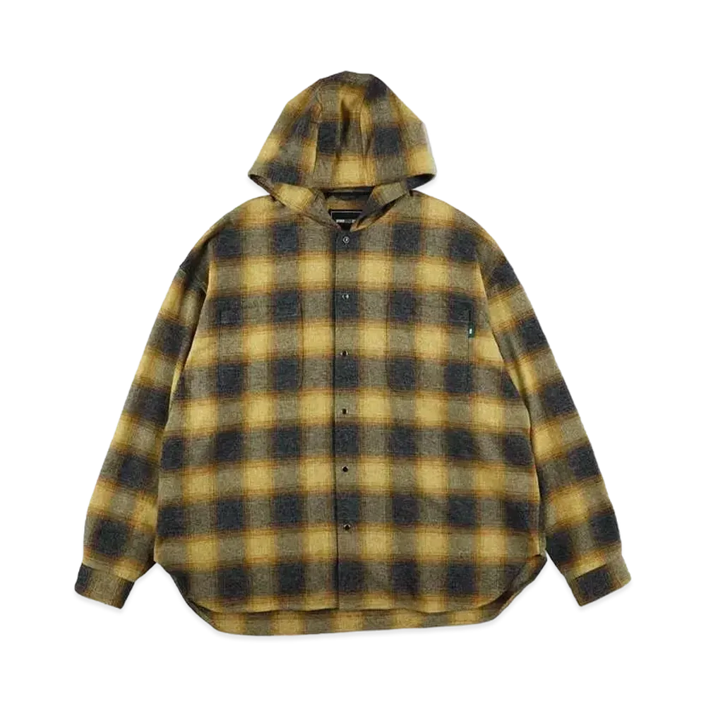 WIND AND SEA Hood Shirt(Check) "Yellow"