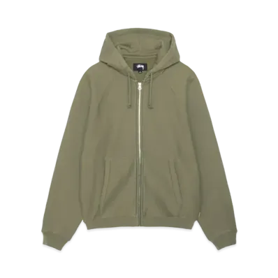 Stussy Raglan Zip Hood "Olive"