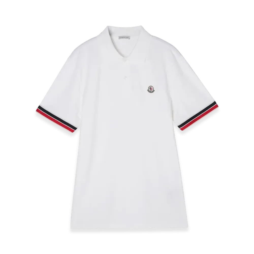 MONCLER Mens Polo Shirt "White"
