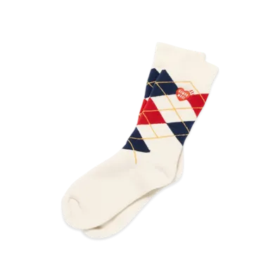 HUMAN MADE Argyle Socks "White"