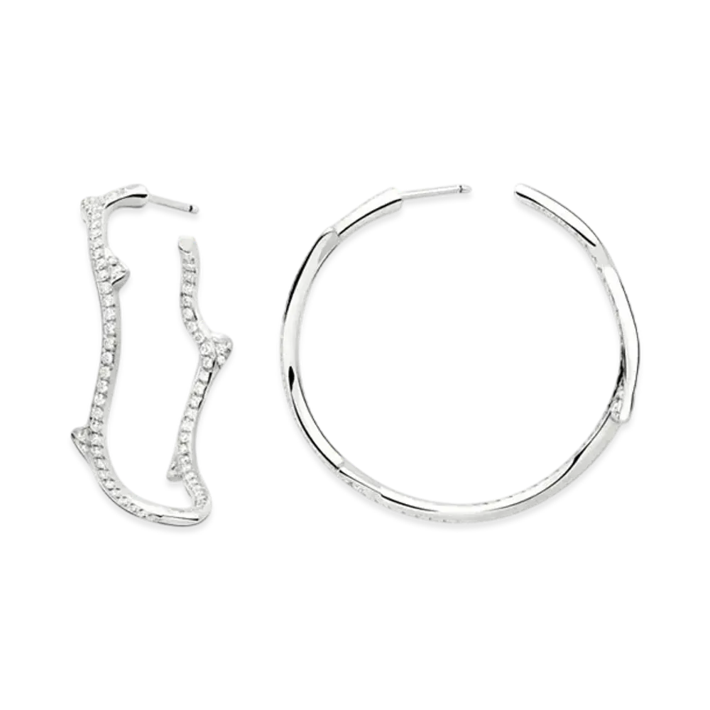 Dior Bois de Rose Earrings "White Gold/Diamond"