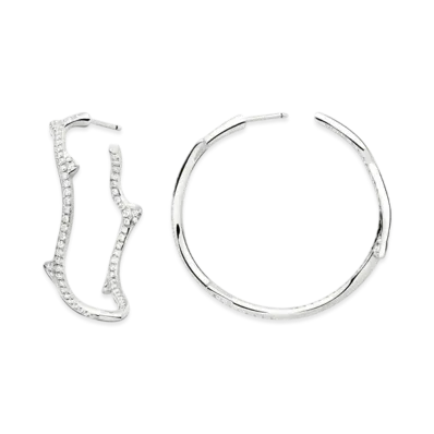 Dior Bois de Rose Earrings "White Gold/Diamond"