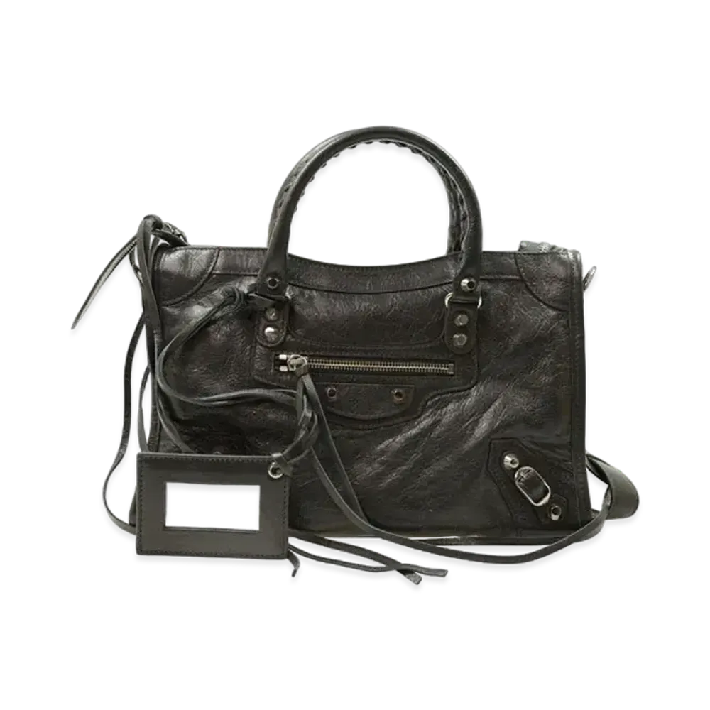 BALENCIAGA Classic City Handbag Lambskin "Grey"