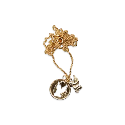 MASU Angel Hole Coin Necklace "Gold"
