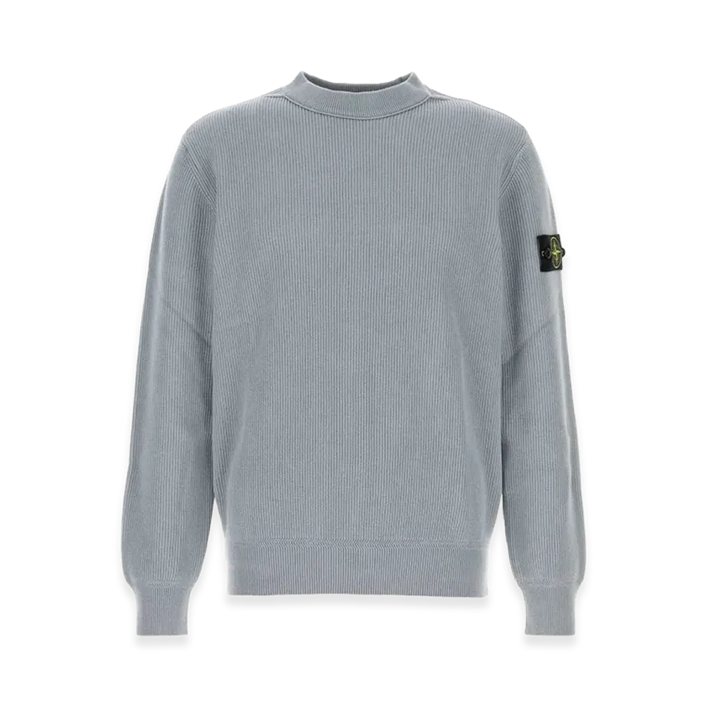 Stone Island Cotton Sweater "Light Blue/Powder Blue"