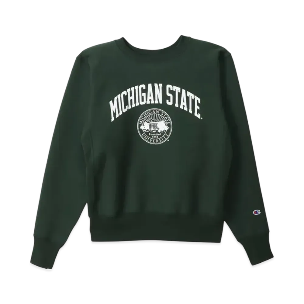 Champion Reverse Weave Crew Neck Sweatshirt 24FW "Moss Green"