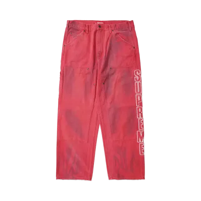 Supreme Reflective Double Knee Pant "Red"