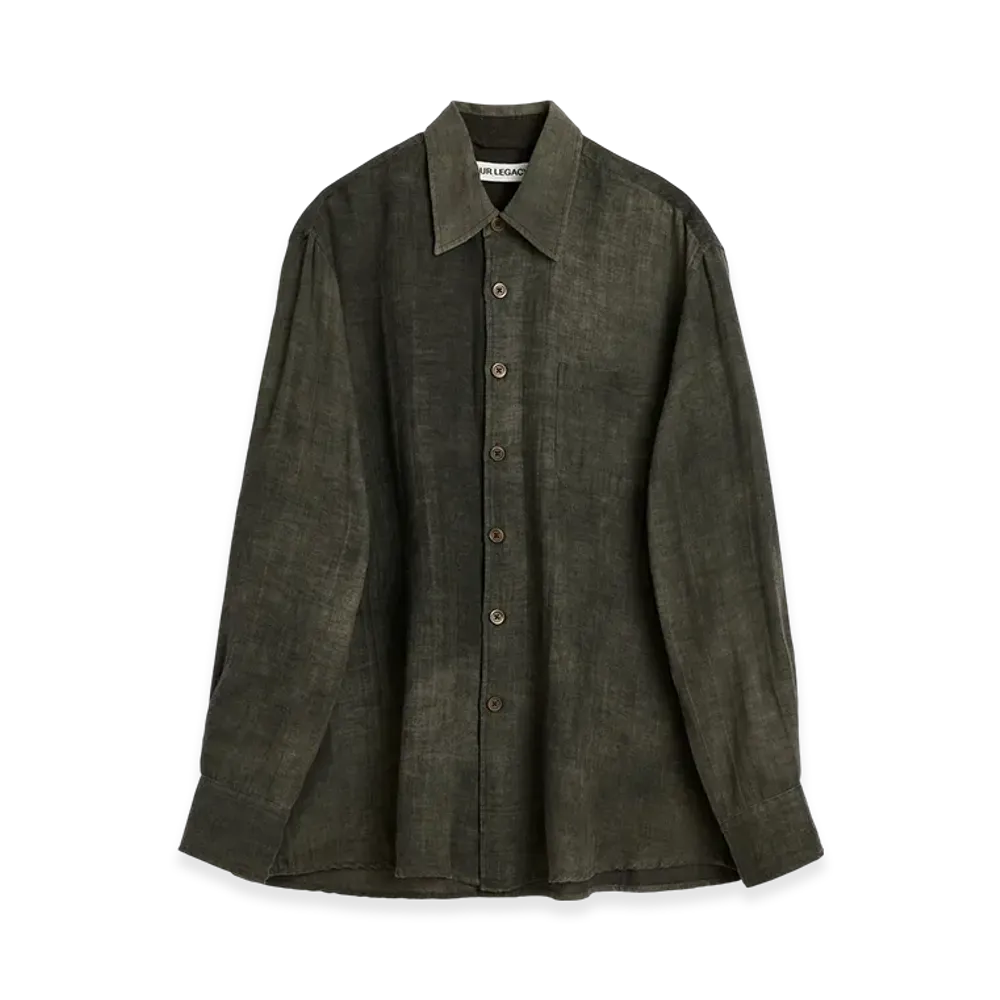 OUR LEGACY Above Shirt "Dark Cloud Sparse Cotton Wool"