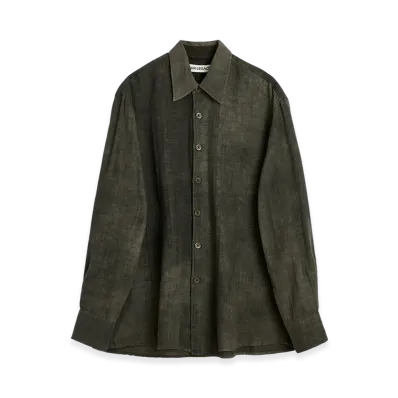 OUR LEGACY Above Shirt "Dark Cloud Sparse Cotton Wool"
