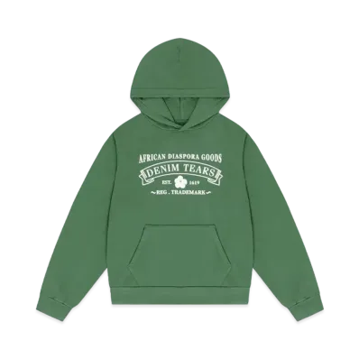 DENIM TEARS ADG Hoodie Washed "Green"