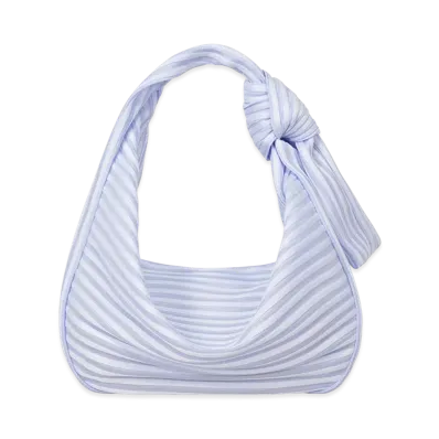 ISSEY MIYAKE Linear Knit Bag-56 "NigellaBlue"