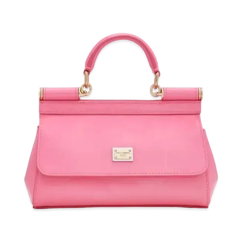 Dolce&Gabbana Sicily Bag Small Enamel "Pink"