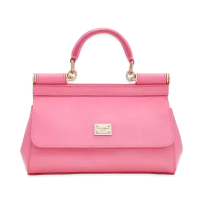 Dolce&Gabbana Sicily Bag Small Enamel "Pink"