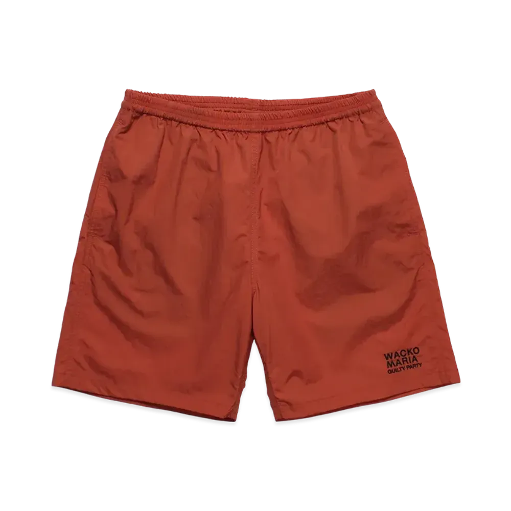 WACKO MARIA Nylon Board Shorts "Orange"