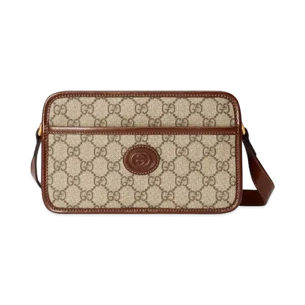 GUCCI GG Supreme Interlocking G Mini Bag "Beige"