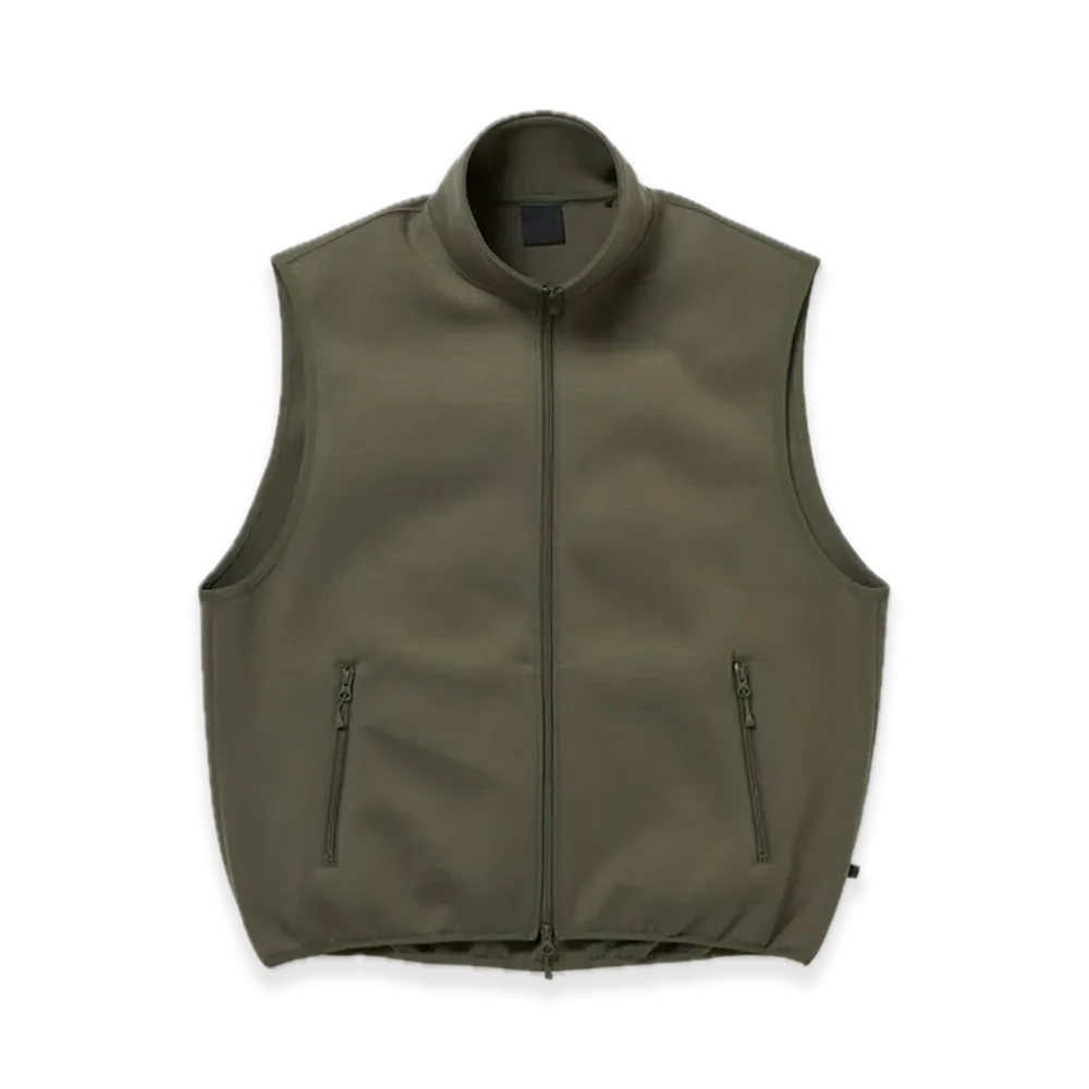 DAIWA PIER39 Tech Scuba Knit Stand Collar Vest "Olive"