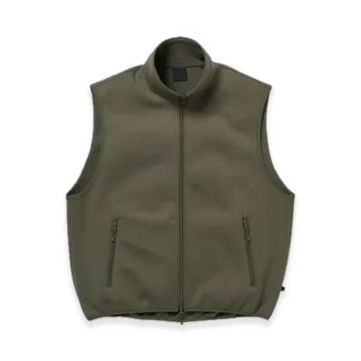 DAIWA PIER39 Tech Scuba Knit Stand Collar Vest "Olive"