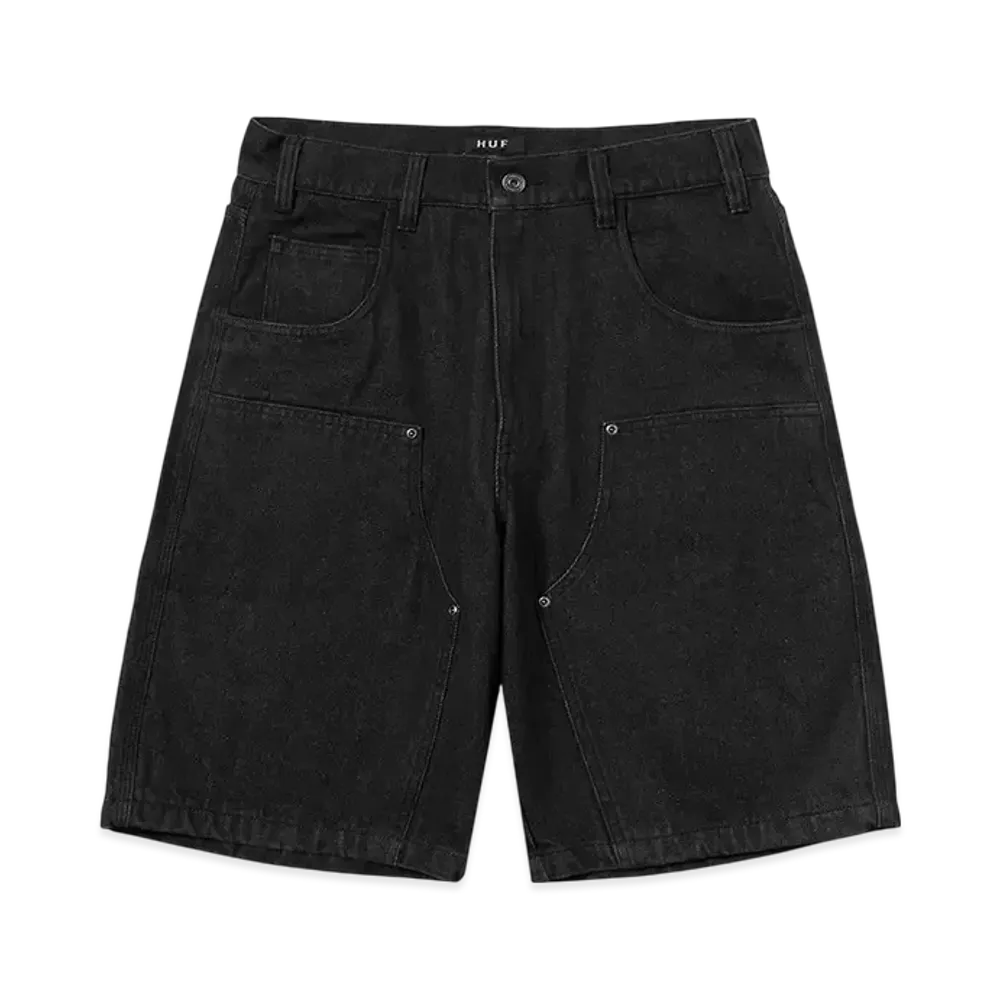 HUF Summer 25 Classic H Double Knee Denim Short "Black Denim"