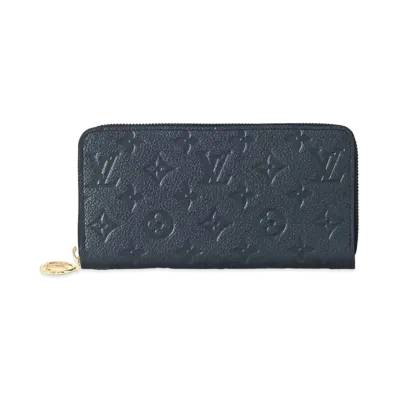Louis Vuitton Monogram Zippy Wallet Empreinte Leather "Navy"