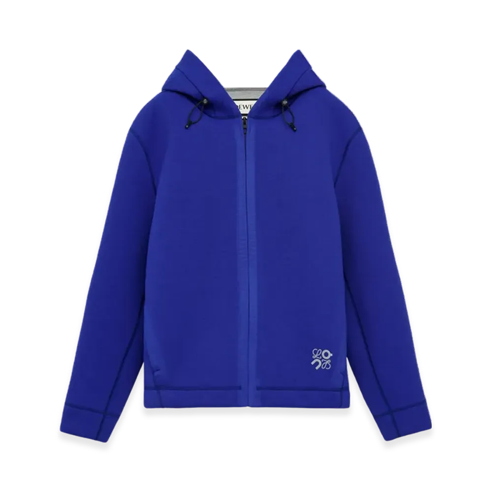 LOEWE x On Hoodie in Technical Jersey "Grey Melange"
