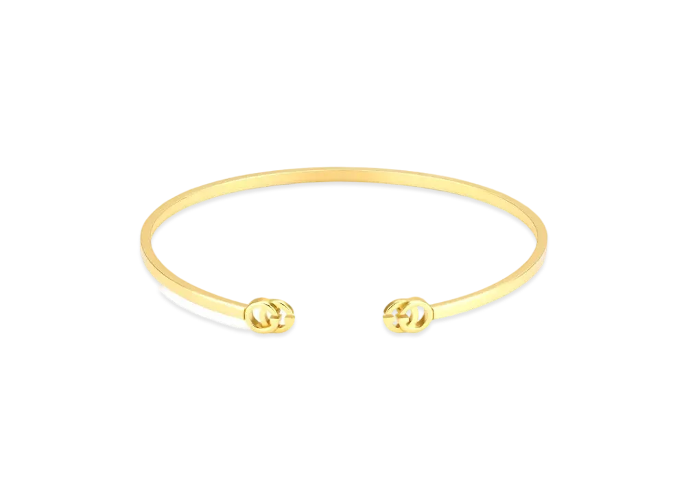 GUCCI Double G Yellow Gold Bracelet
