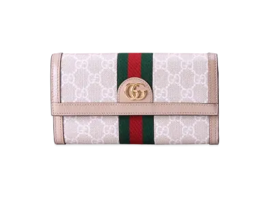 GUCCI Ophidia GG Continental Wallet Supreme "Beige/White"