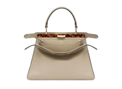 FENDI Peekaboo Iseeu Medium Leather Bag "Beige"
