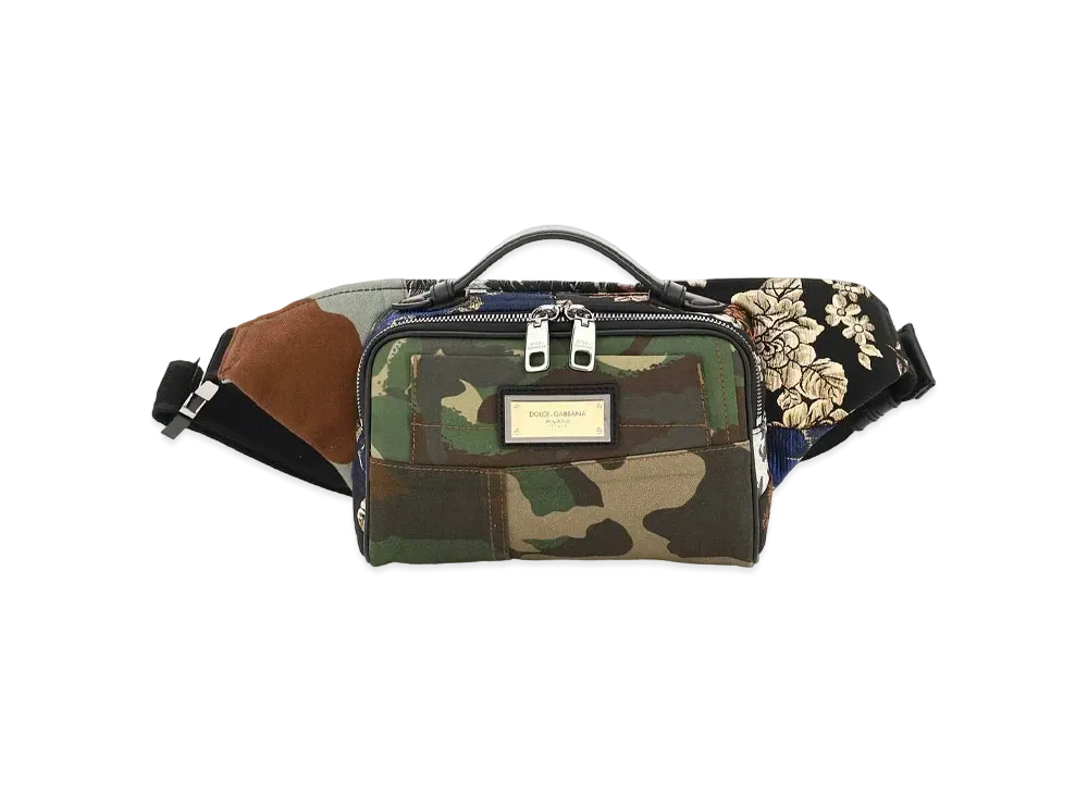 Dolce&Gabbana Waist Pouch Camouflage Patchwork "Multicolor"