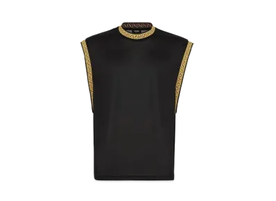 FENDI x Versace Fendace Black Jersey Tank Top "Black"