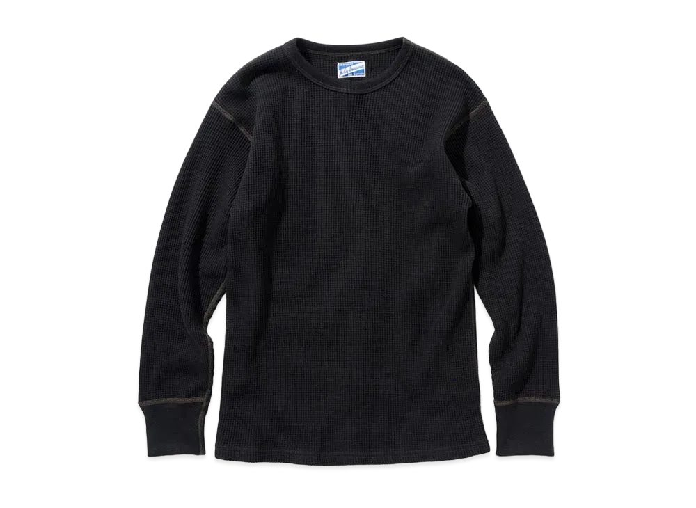 THE REAL McCOY'S TUBE KNIT THERMAL L/S "Black"
