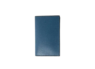 Valextra Business Card Case "Cobalt Blue"