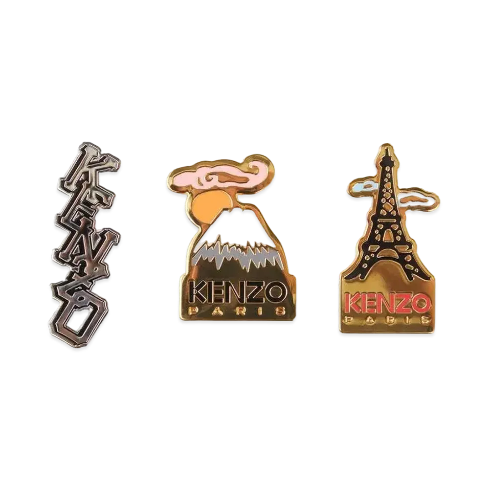 KENZO Set Of 3 'SOUVENIR' Badge "Multicolor"