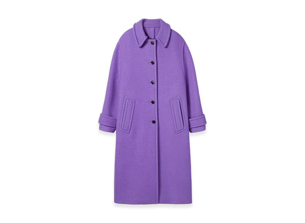 GUCCI Women's Purple Wool Blend Coat "Purple"