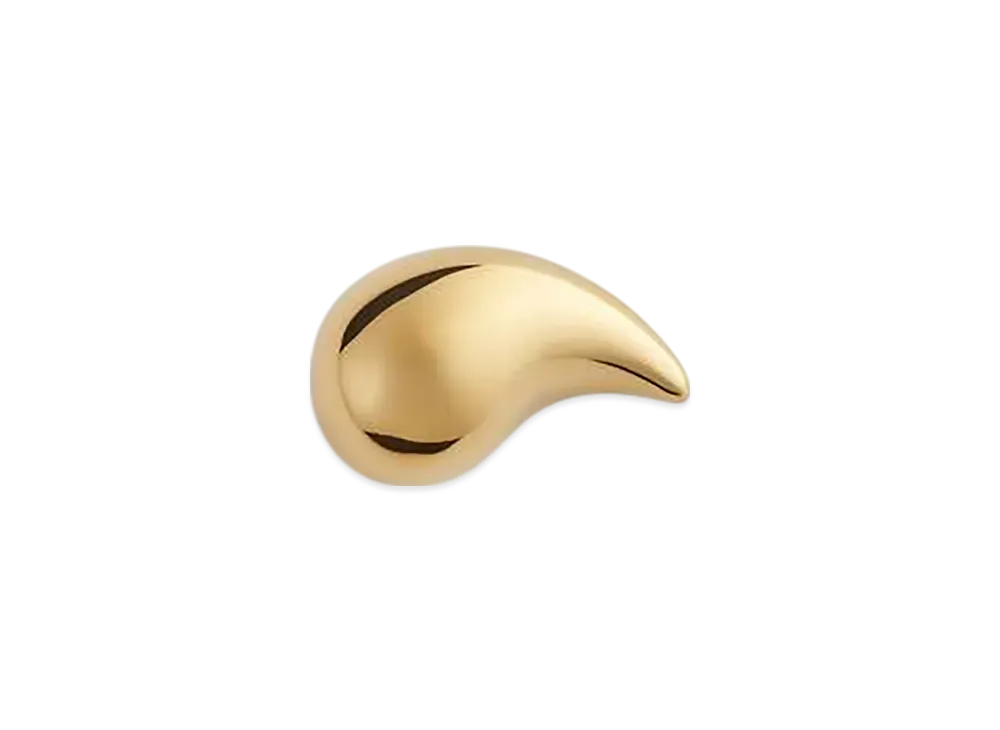 Bottega Veneta Large Drop Brooch "Yellow Gold"