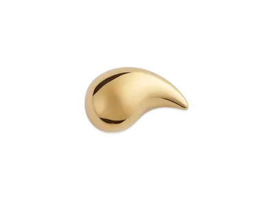 Bottega Veneta Large Drop Brooch "Yellow Gold"