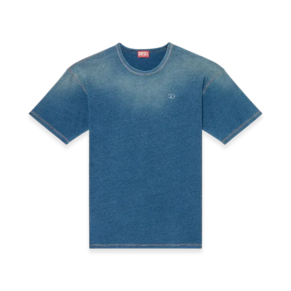 Diesel T-Boxt-R11 T-Shirt With Sprayed Treatment "Blue"
