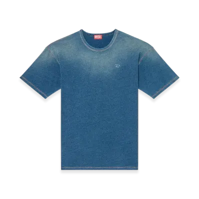 Diesel T-Boxt-R11 T-Shirt With Sprayed Treatment "Blue"