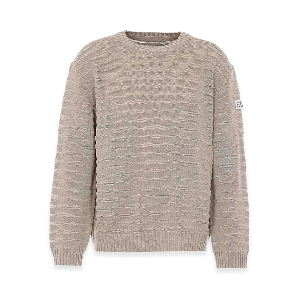 MM6 Maison Margiela Distressed Sweater "Beige"