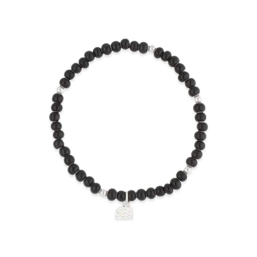 WIND AND SEA IVX Japan WDS White Hearts Bracelet "Black"