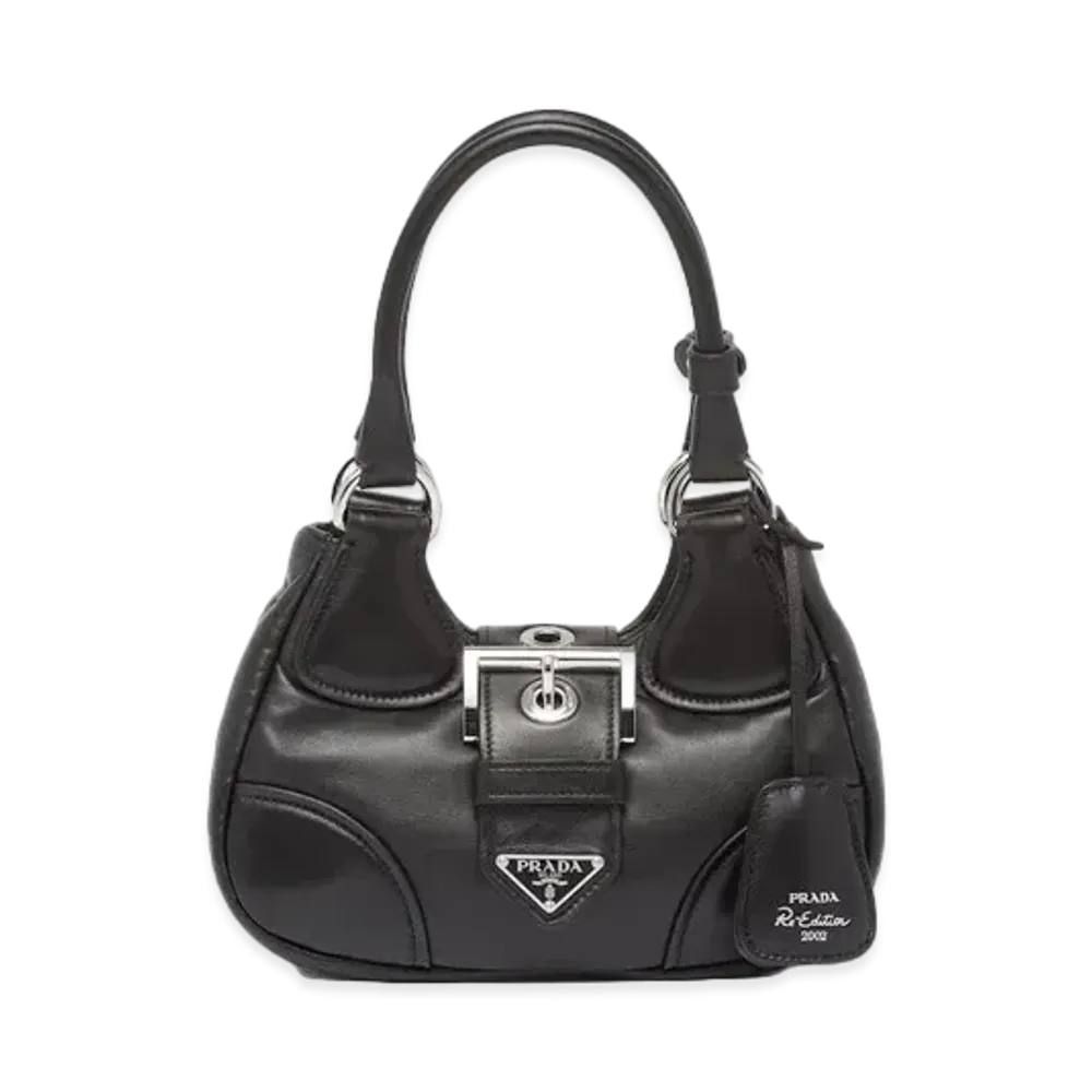 PRADA Moon Padded Nappa Leather Bag "Black"