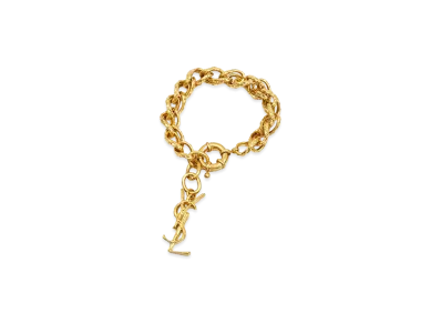 Saint Laurent Women's Cassandre Pendant Bracelet "Gold"