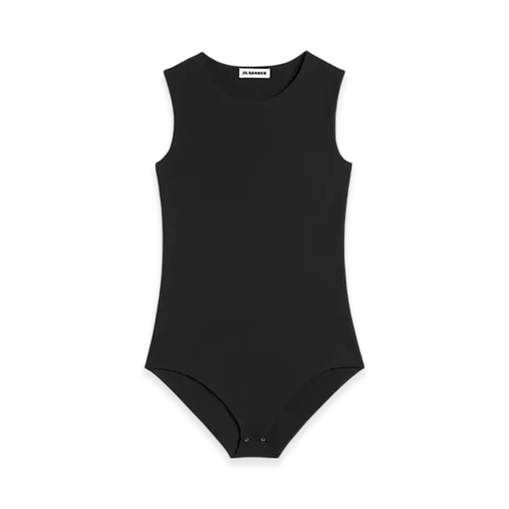 Jil Sander Jersey Bodysuit "Black"