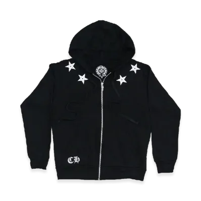 Chrome Hearts Star Zip Hoodie "Black"