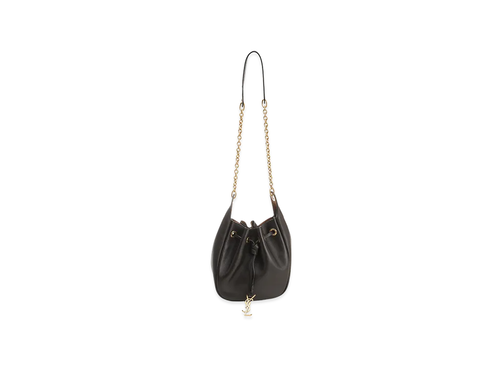 Saint Laurent Women's Leather Bucket Bag "Brown"