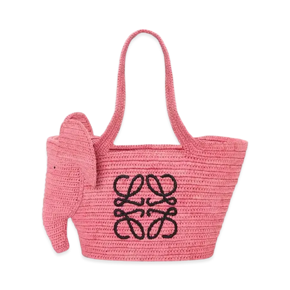 LOEWE Elephant Basket Bag Small "Sunset Pink"