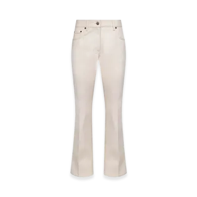 Valentino Women's Denim Trousers "Ivory/White"