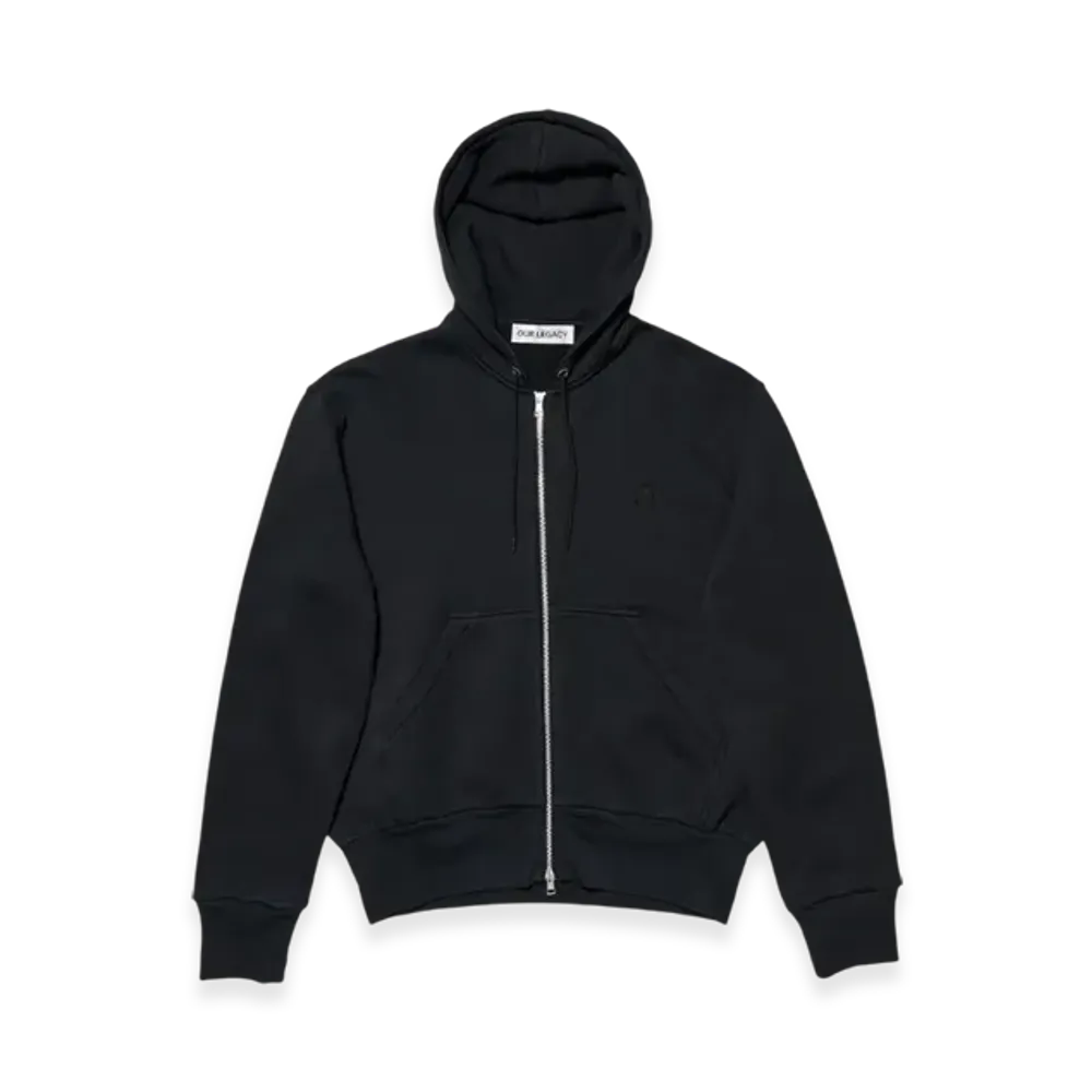 OUR LEGACY Zip Hood "Black Yin Yang Embroidery"