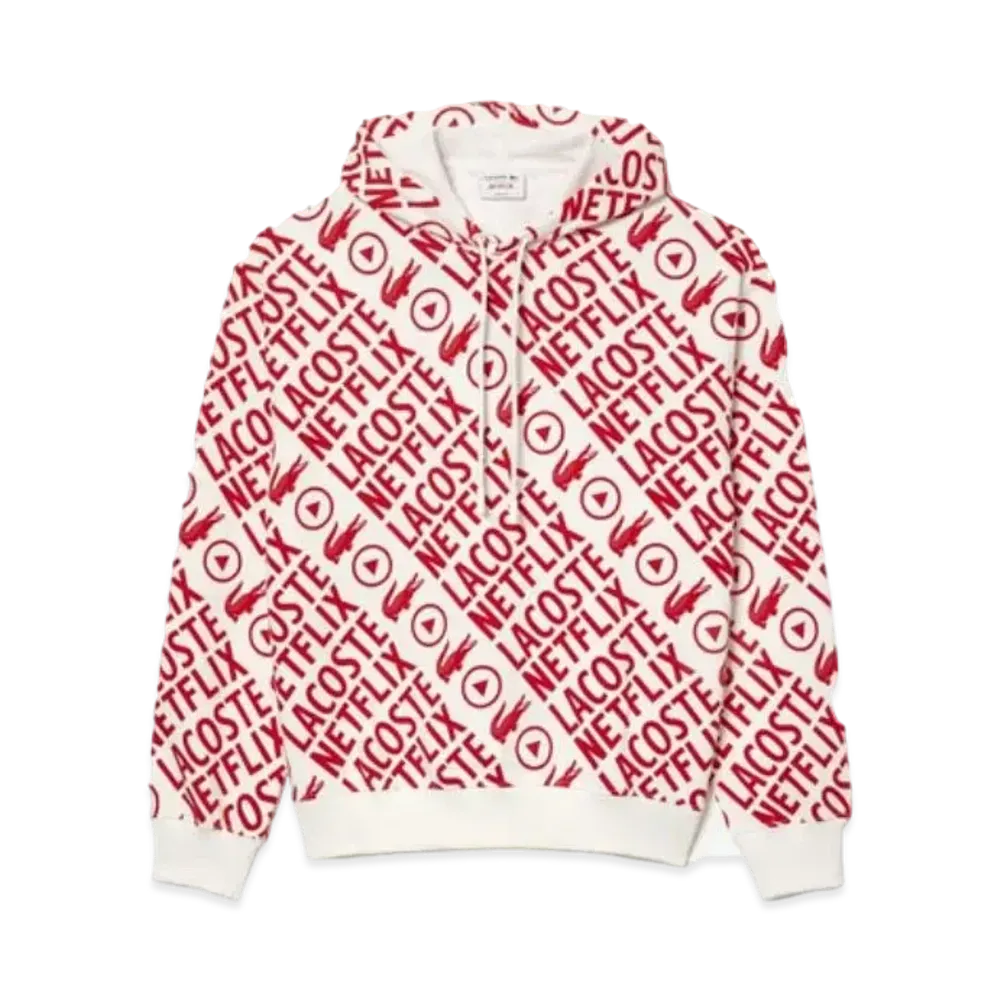 LACOSTE x Netflix Sweat Hoodie "Red"