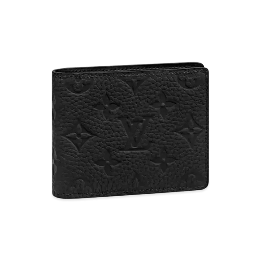 Louis Vuitton Slender Wallet Monogram Taurillon Leather "Noir"